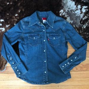 Levi’s Pearl Snap Denim Shirt